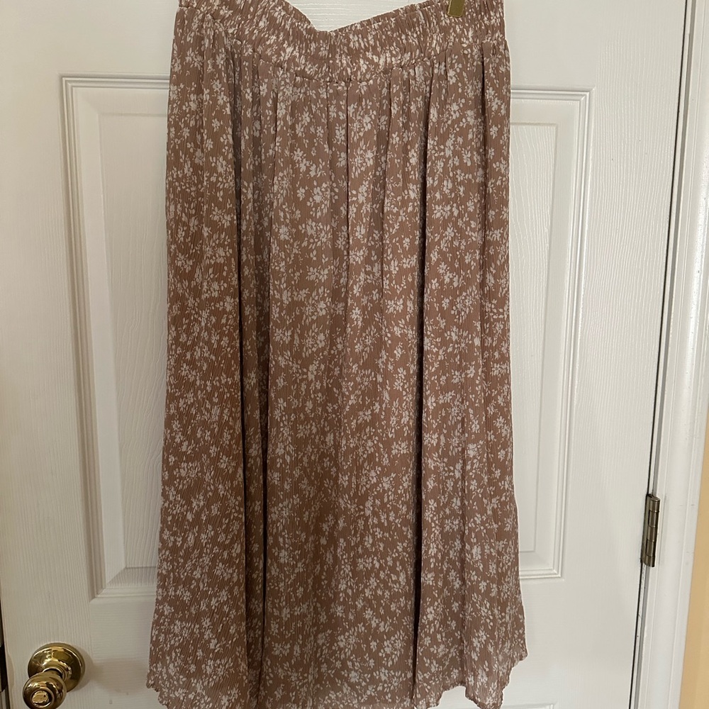 Floral Brown Skirt